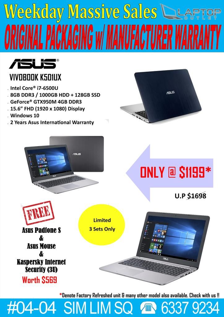 PC Dreams LAPTOP OUTLET (Factory Refreshed) / LAPTOP FACTORY OUTLET